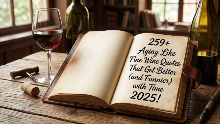 259+ Aging Like Fine Wine Quotes That Get Better (and Funnier) with Time 2025!