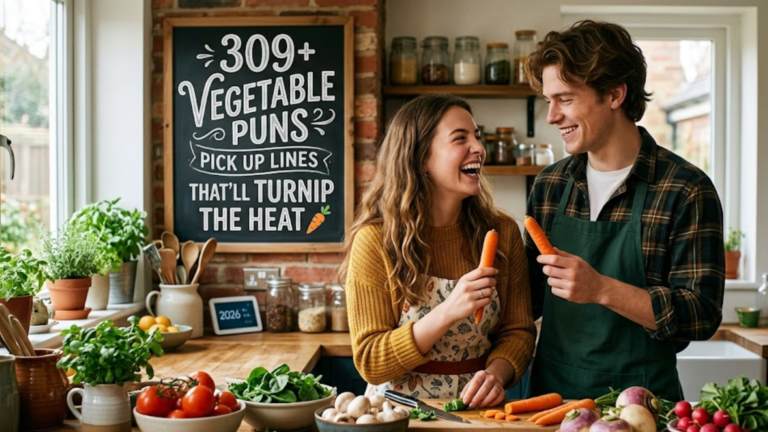 309+ Vegetable Puns Pick Up Lines That’ll Turnip the Heat 🥕 For 2026