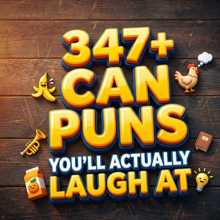 347+ Can Puns You’ll Actually Laugh At