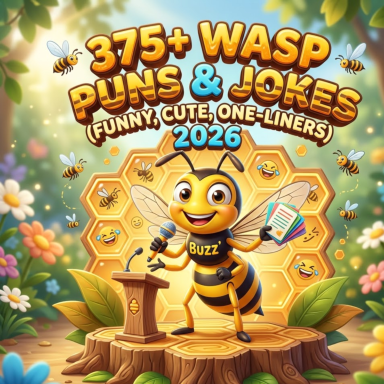 375+ Wasp Puns & Jokes (Funny, Cute, One-Liners) 2026