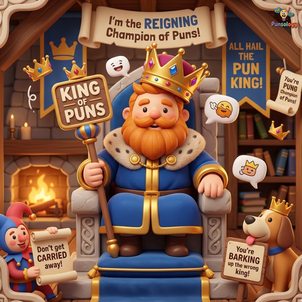 Chess & Board Game King Puns