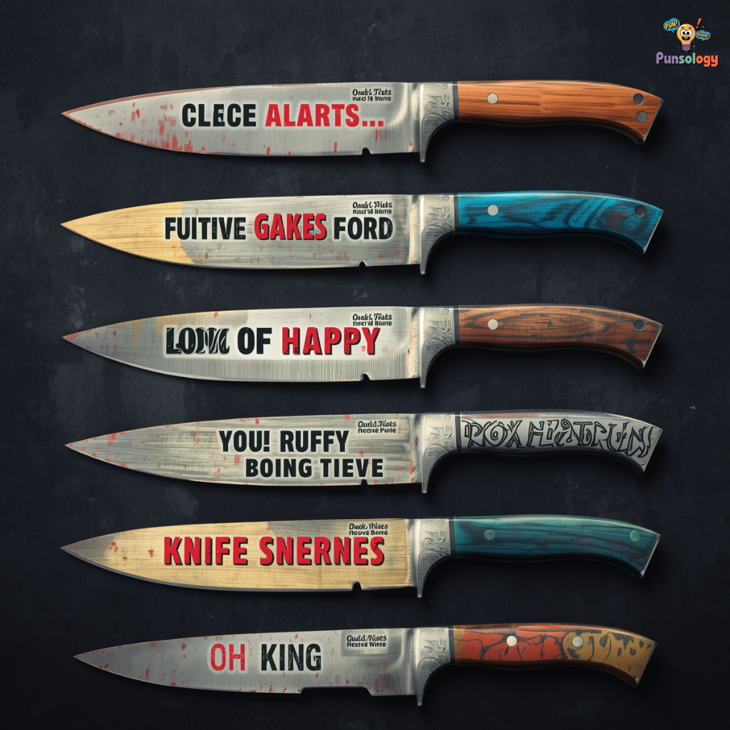 Funny Knife Puns Captions