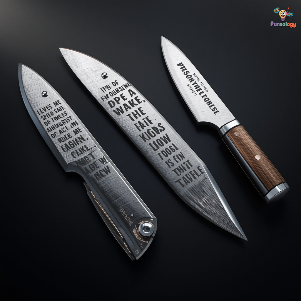 Iconic Sayings with a Knife Twist
