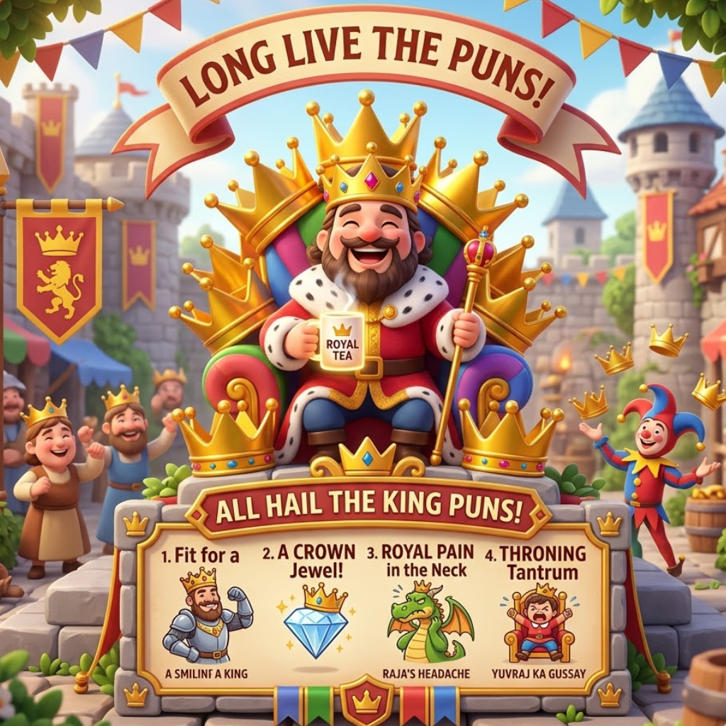 King Puns in English