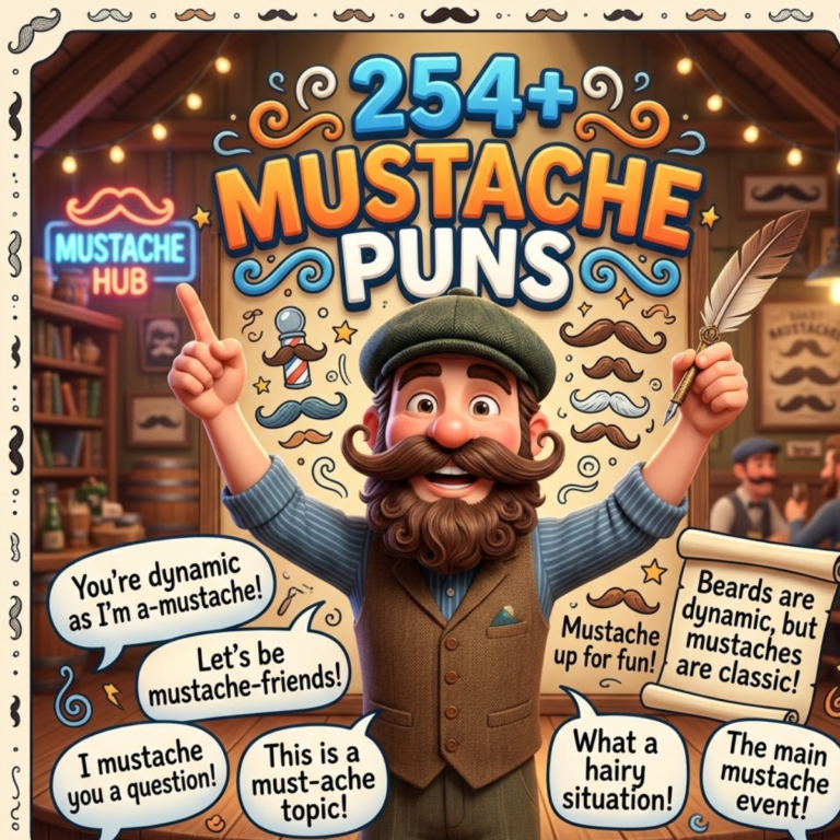 Mustache Puns
