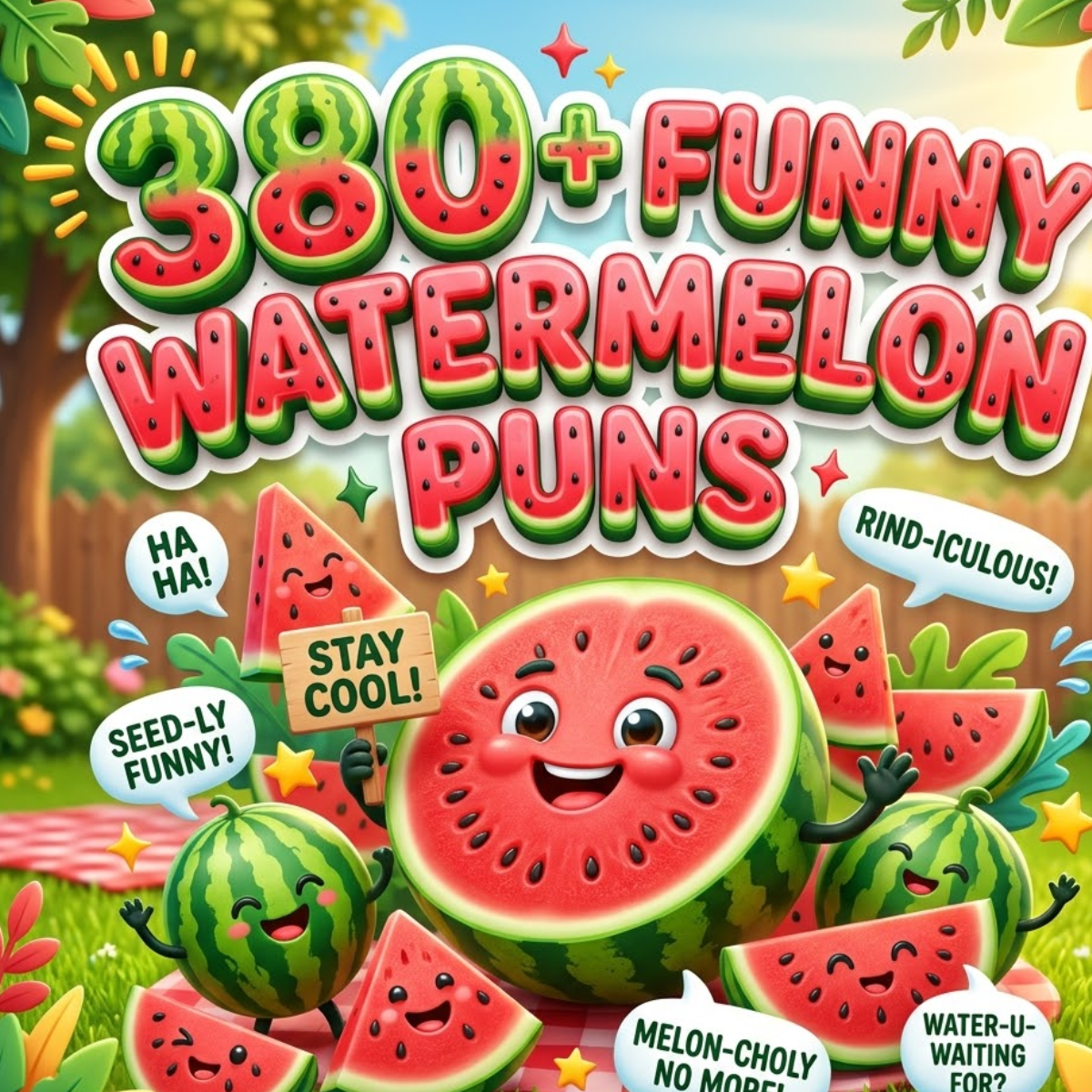 380+ Funny Watermelon Puns & Jokes Collection Thatβs Seed-riously Juicy ...