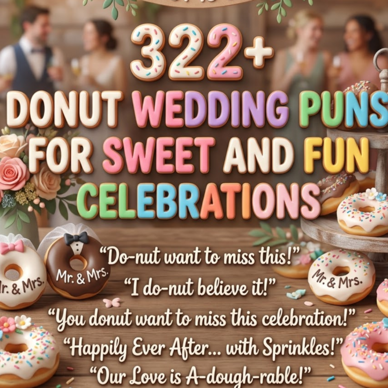 322+ Donut Wedding Puns For Sweet And Fun Celebrations