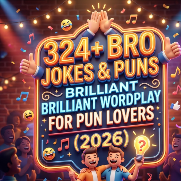 324+ Bro Jokes & Puns Brilliant Wordplay for Pun Lovers (2026)