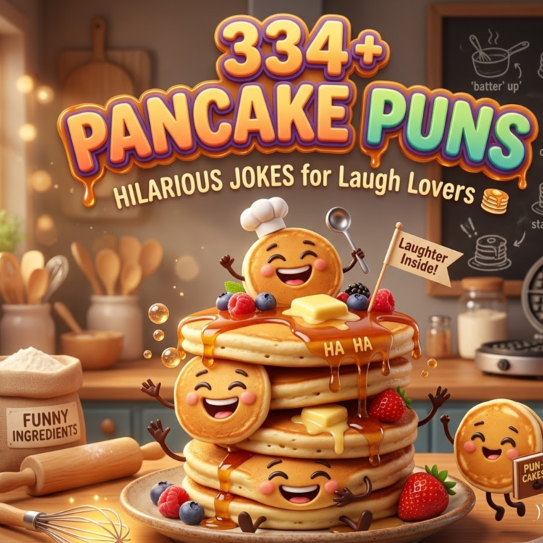 334+ Pancake Puns Hilarious Jokes for Laugh Lovers 🥞