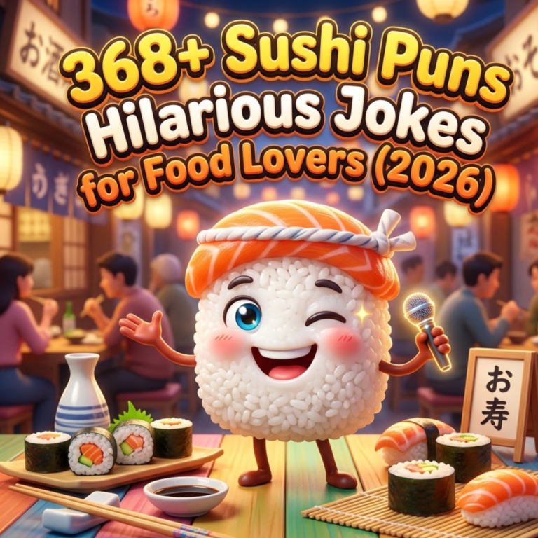368+ Sushi Puns Hilarious Jokes for Food Lovers (2026)
