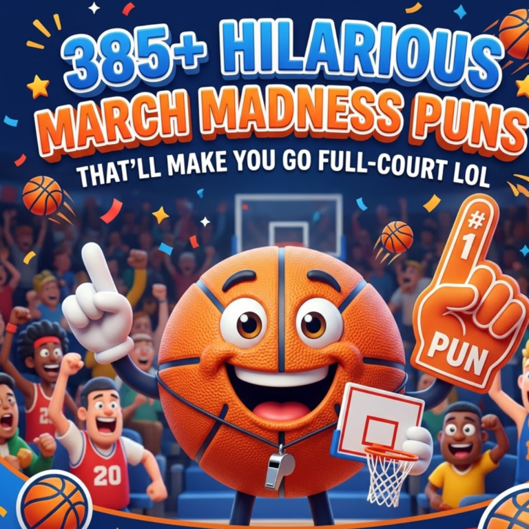 385+ Hilarious March Madness Puns That’ll Make You Go Full-Court LOL