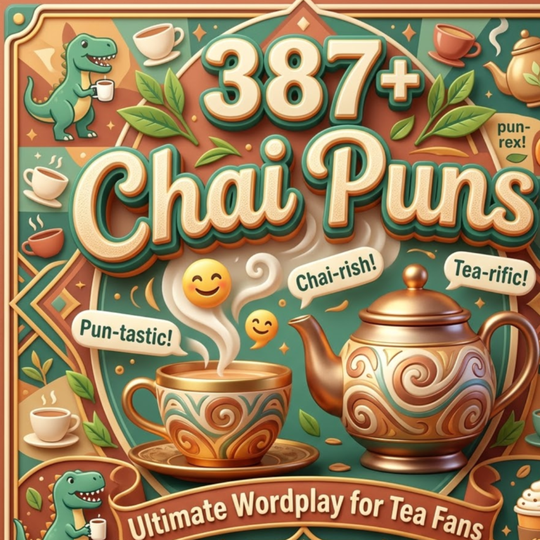 387+ Chai Puns Ultimate Wordplay for Tea Fans 2026