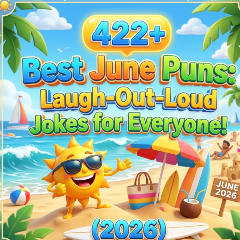 422+ Best June Puns Laugh-Out-Loud Jokes for Everyone! (2026)