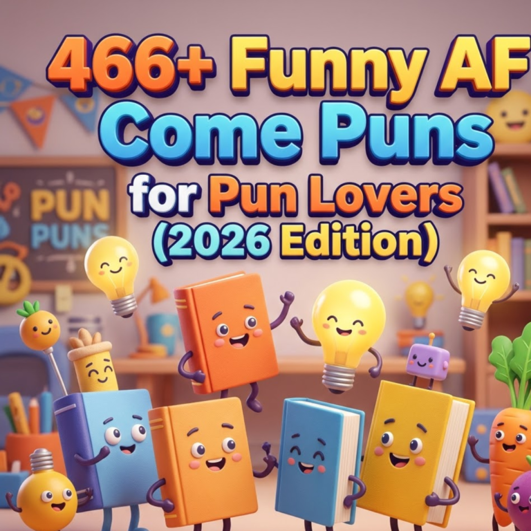 466+ Funny AF Come Puns for Pun Lovers (2026 Edition)