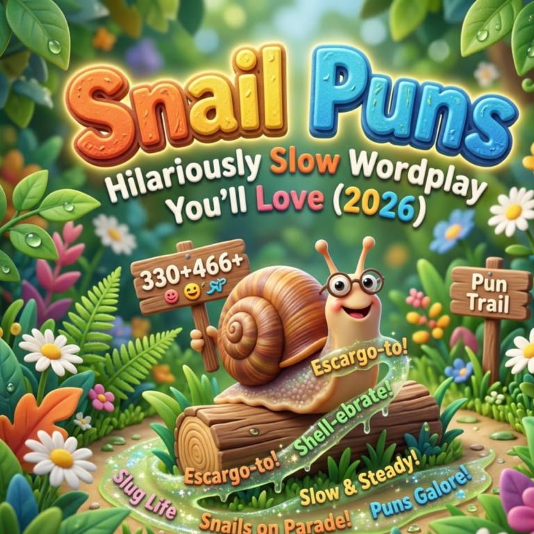466+ Snail Puns Hilariously Slow Wordplay You'll Love (2026)