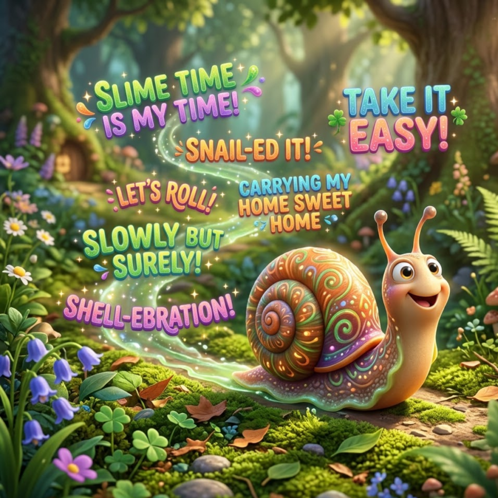 Clever Snail Puns for Instagram