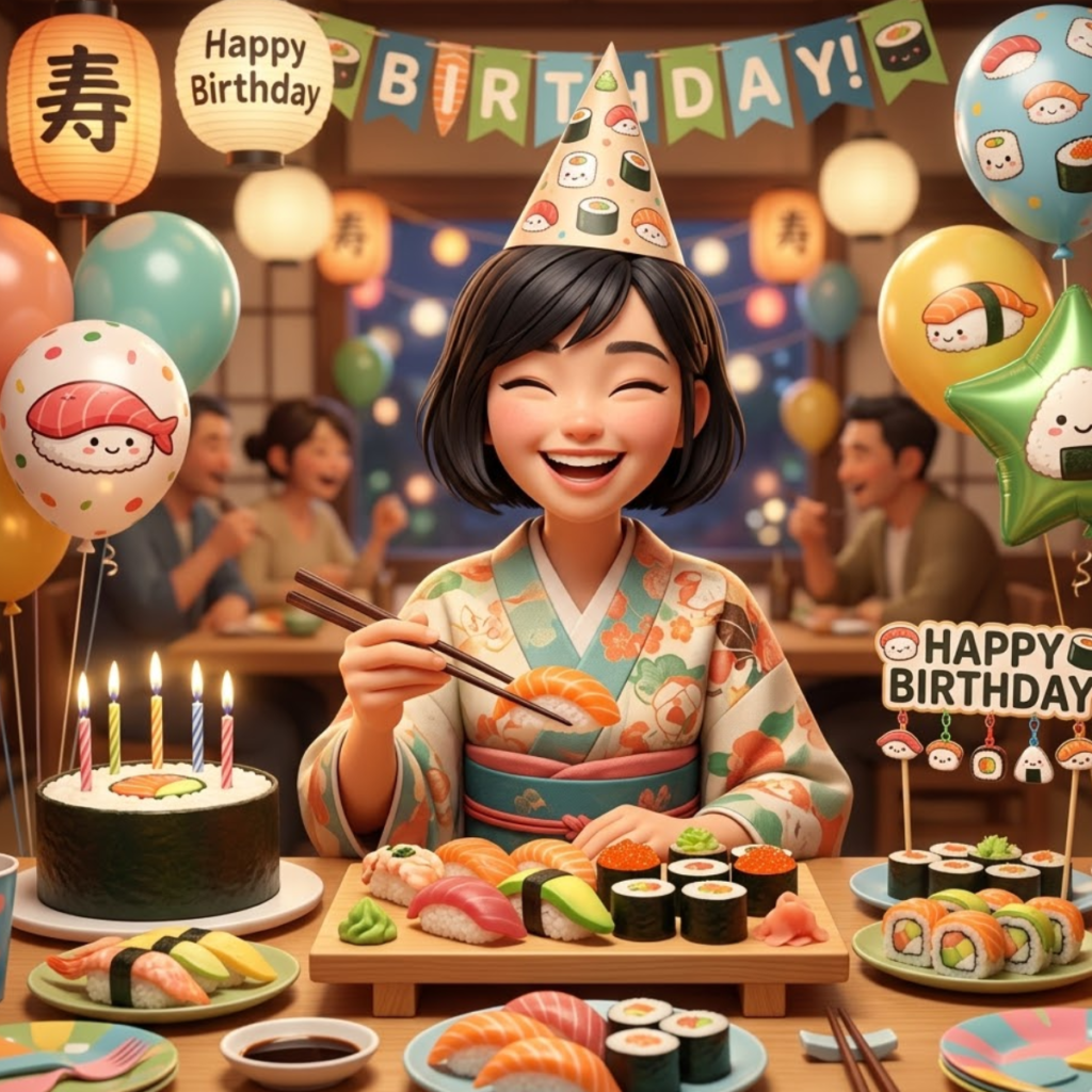 Cute Sushi Birthday Puns