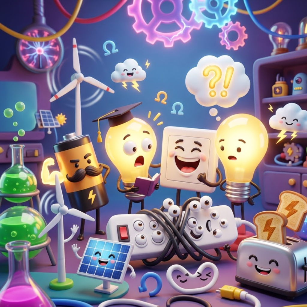 Funny Electricity Puns Captions