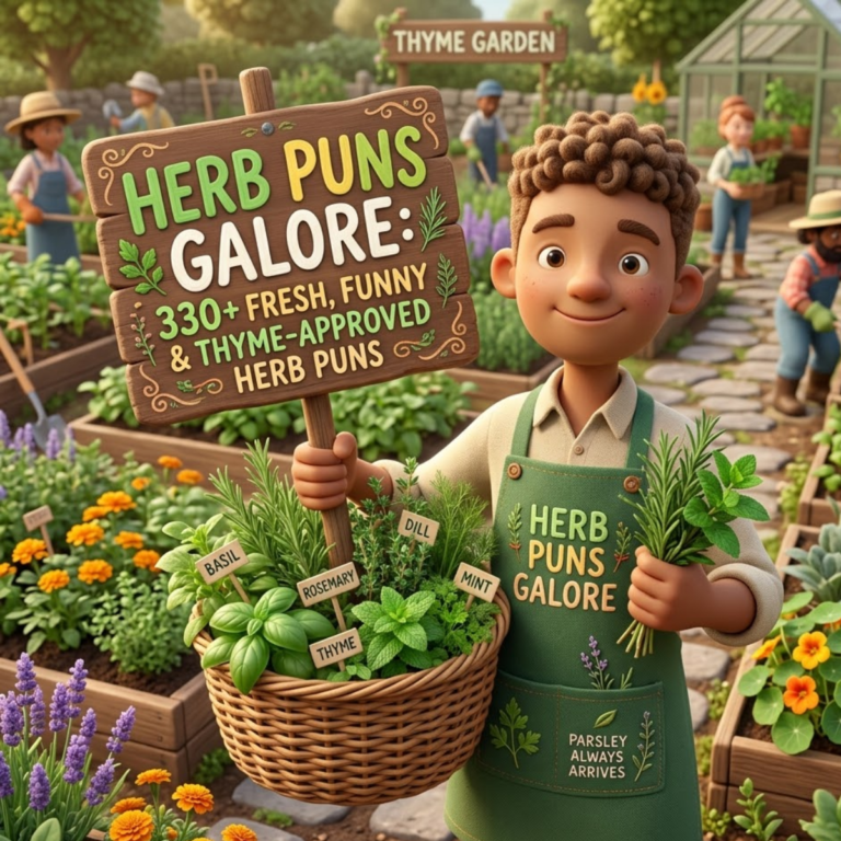 Herb Puns Galore 330+ Fresh, Funny & Thyme-Approved Herb Puns