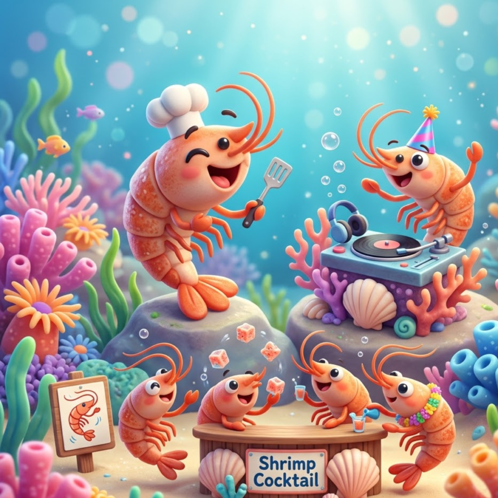 Iconic Sayings with a Shrimp Twist