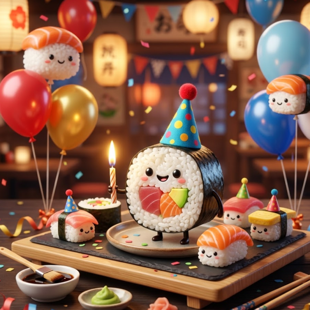 Short Sushi Birthday Puns for Instagram