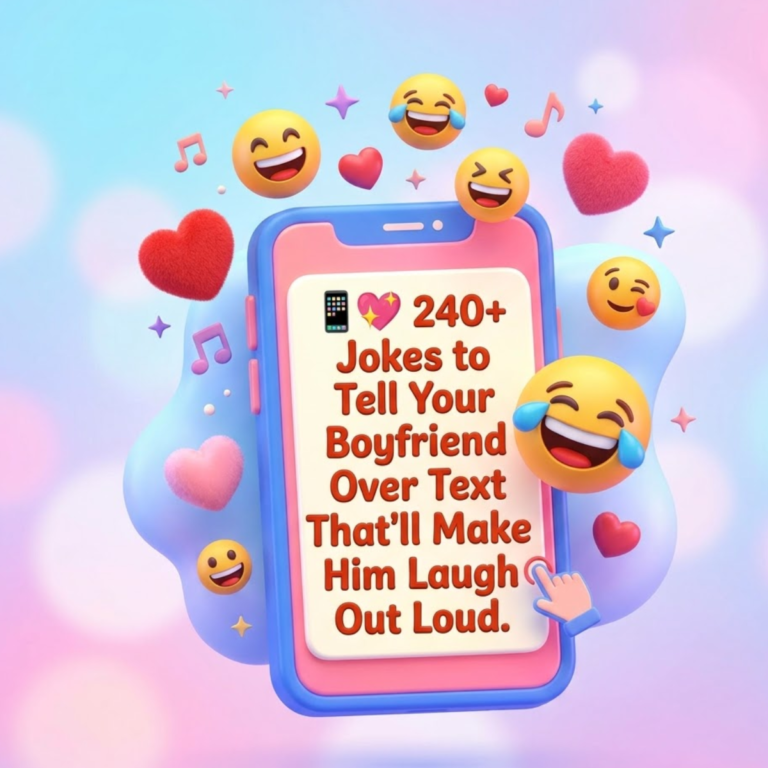 📱💘 240+ Jokes to Tell Your Boyfriend Over Text That’ll Make Him Laugh Out Loud
