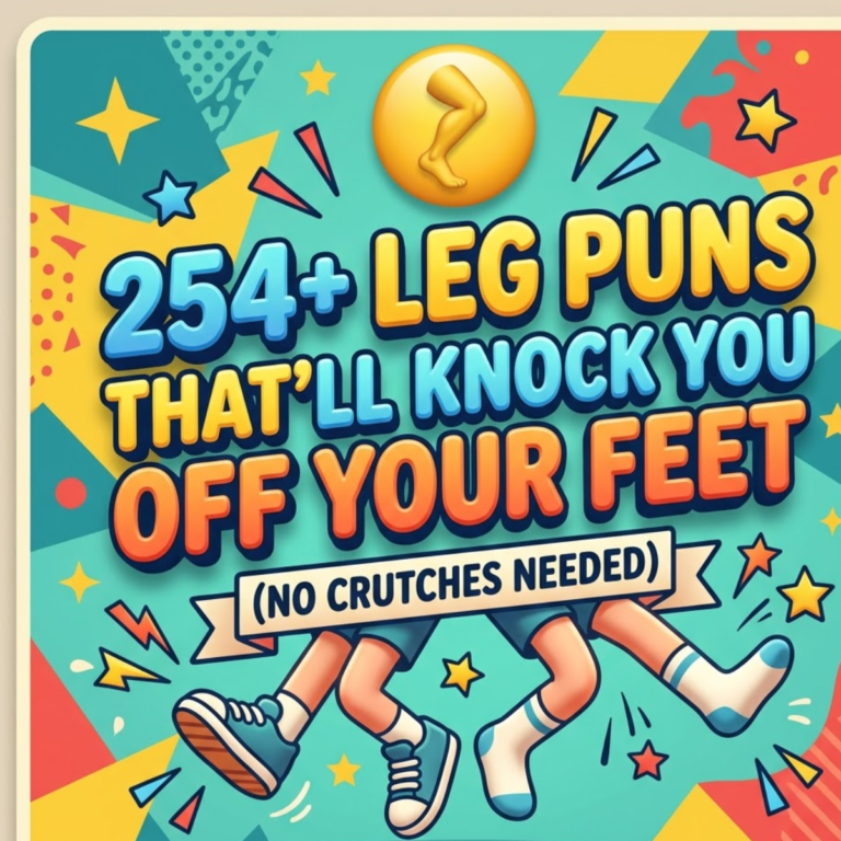 🦵 254+ Leg Puns That’ll Knock You Off Your Feet (No Crutches Needed)