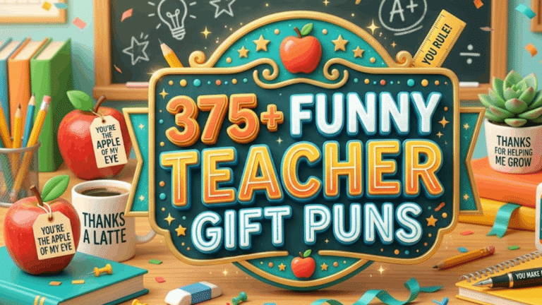 Funny Teacher Gift Puns