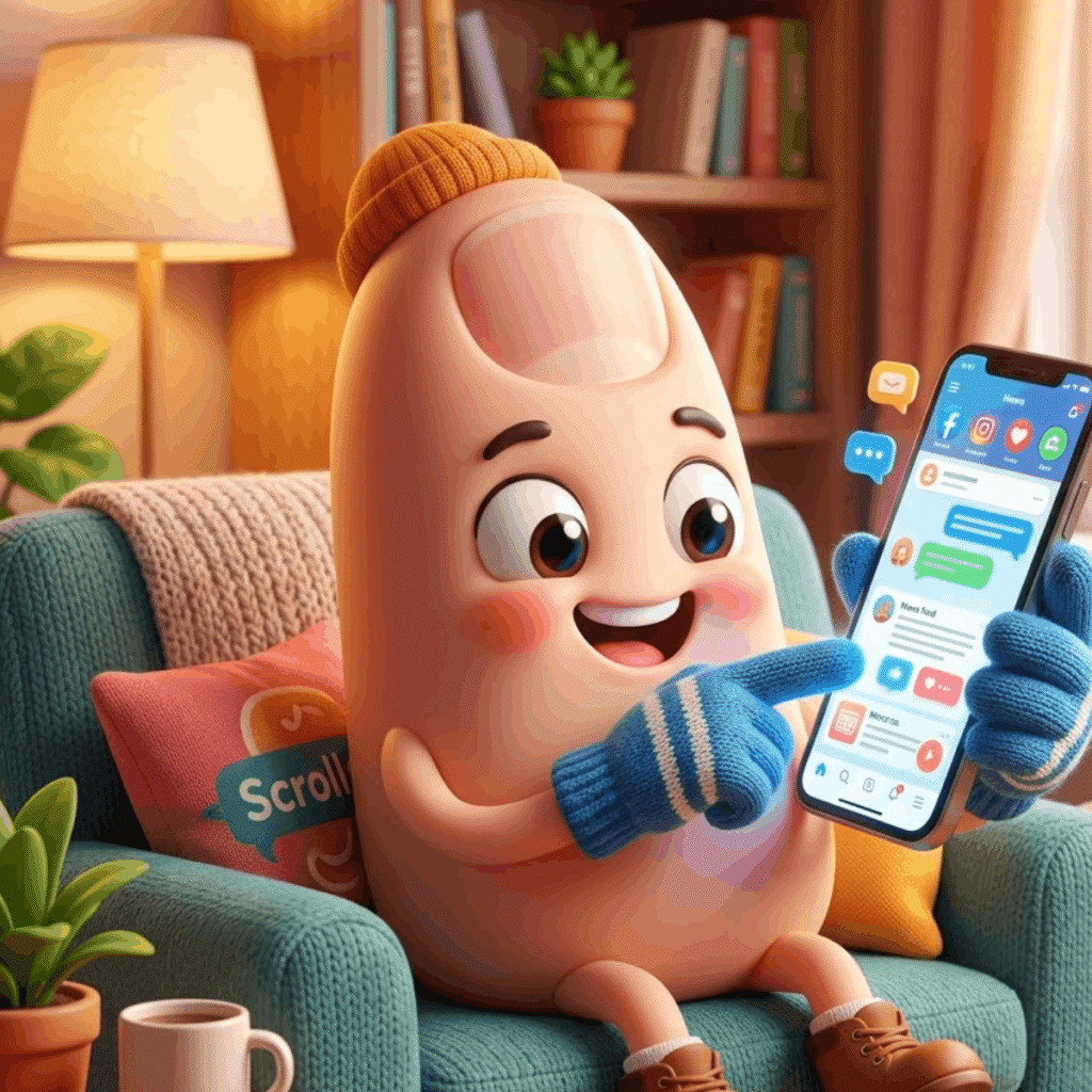Thumb Puns for Texting & Scrolling